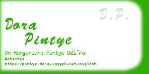 dora pintye business card